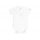 Body bambusowe z krótkim rękawem Białe 3m BAMBOOM uniwersalny