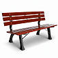 Linder Exclusiv Gartenbank 3-Sitzer Parkbank bis 240 Kg Gartenmöbel Holzbank MC4353-150 150x57x70cm