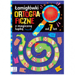Aksjomat Łamigłówki ortograficzne z magiczną lupką 7+ KS1085 uniwersalny
