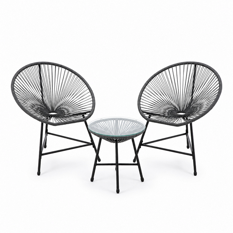 Aga Gartenmöbel-Set Grau