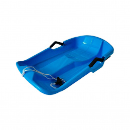 Aga Kinder Schlitten  DS492 Blau, Kinderschlitten aus Kunststoff, Stabiler Schneebob, Rodelschlitten für Kinder