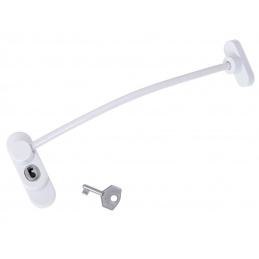 Aga Security Fensterschloss + Schlüssel Weiß