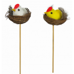 Kurczak w gnieździe na piku wielkanocny mix wzorów