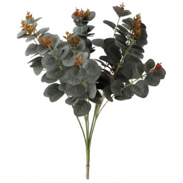 Roślina sztuczna Bukiecik Eukaliptusa 62 cm wysokości zielona JAK ŻYWY