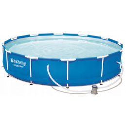 Bestway Steel Swimmingpool Pro mit Kartuschenfilterung 3,66 x 0,76 m 56681