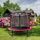 Aga SPORT EXCLUSIVE Trampolin mit Sicherheitsnetz 180 cm 6 ft Rosa