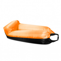 Aga Aufblasbarer Lazy Bag 230x70 cm Schwarz/Orange