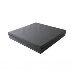 Aga Klappbare Turnmatte 180 x 60 x 3 cm Weichbodenmatte Gymnastikmatte Sportmatte Fitness Schwarz