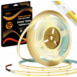 LED pásek COB Neon 12V - 528D - 15W/m - IP20 - 1650lm - 50m - teplá barva