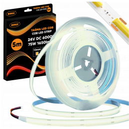 LED pásek COB Neon 24V - 528D - 15W/m - IP20 - 1650lm - 5m - studená barva
