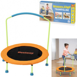 Bestway Trampolina Wonderjump z uchwytem wewnątrz/zewnątrz 91x 96cm 59100 uniwersalny