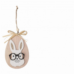 Dekoracja drewniana do powieszenia zajączek