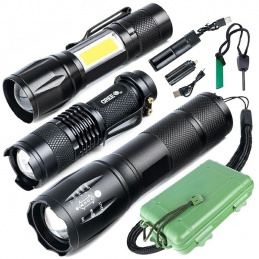 L68B ZESTAW 3X LATARKA TAKTYCZNA CREE