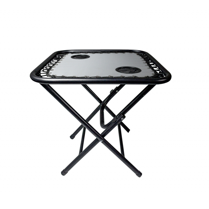 Aga Campingtisch MR50TB – Klapptisch 50x50x50 cm mit 2 Getränkehaltern – faltbar, stabil & wetterfest – kompakt für Camping & Reisen