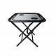 Aga Campingtisch MR50TB – Klapptisch 50x50x50 cm mit 2 Getränkehaltern – faltbar, stabil & wetterfest – kompakt für Camping & Reisen