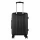 Aga Travel Kofferset 3 Teilig Hartschale  ABS+PC  Reisekoffer Haltbar Trolley Handgepäck Sets mit TSA Schloss und 4 Rollen  MR4667 Schwarz