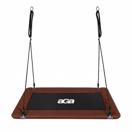 Aga Nestschaukel, Hängeschaukel mit verstellbaren Seile, Baumschaukel für Kinder und Erwachsene, 150cm x 79cm Gartenschaukel bis 150 kg, Outdoor,  Braun