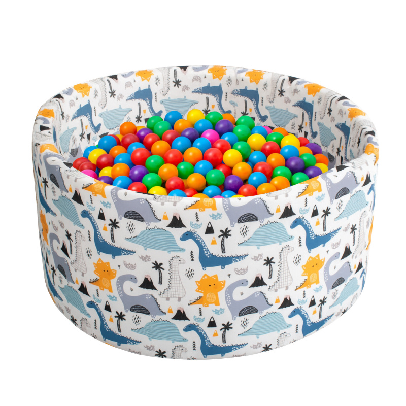 Aga Trockener Pool 90x40 cm mit Bällen Dinosaurier
