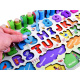 Holzpuzzle zum Erlernen der Zahlen des Alphabets ZA4447 universal
