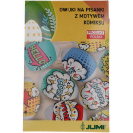 Owijki termokurczliwe na jajka - motyw komiks