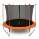 Aga SPORT FIT Trampolin 244 cm 8 ft Orange + inneres Schutznetz