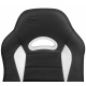 Aga Spielstuhl, Bürostuhl,Drehbarer Spielstuhl, Gamingstuhl, Racing Schreibtischstuhl,Chefsessel Schwarz - Weiß