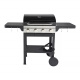 GoodHome Tippah Gasgrill,Grillwagen ausgestattet mit 4 separater Brennern Regelung