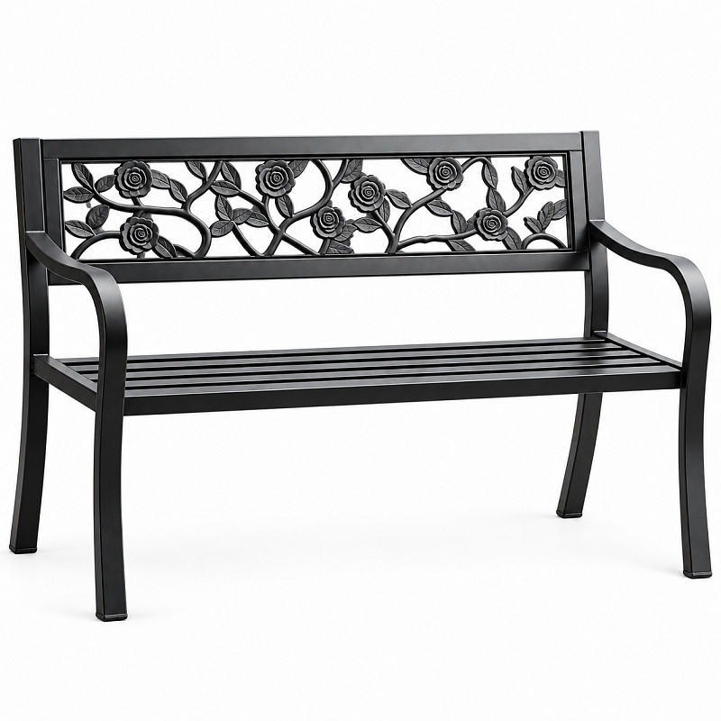 Aga Metall-Gartenbank 125x53x77 cm