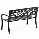 Aga Metall-Gartenbank 125x53x77 cm