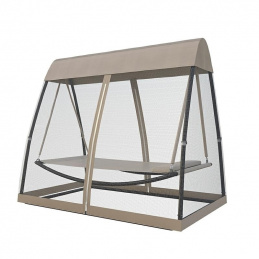 L74K HUŚTAWKA OGRODOWA LEŻAK+MOSKITIERA