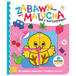 Zabawy malucha z kurczątkiem książeczka z naklejkami KS0824 uniwersalny