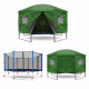Aga Trampolin Zelt 366 cm (12 ft) Dunkelgrün