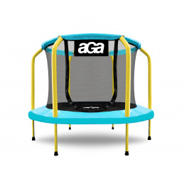Aga Kindertrampolin 150 cm Hellblau/Gelb