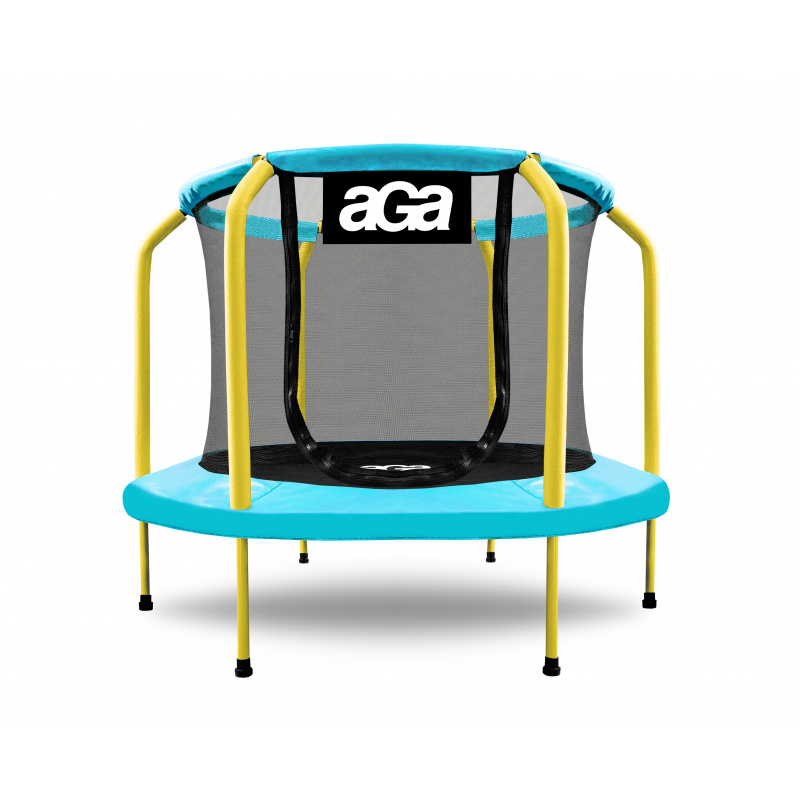Aga Kindertrampolin 150 cm Hellblau/Gelb