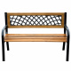 Aga Gartenbank, 2-Sitzer Sitzbank, Parkbank bis 240kg belastbar, Terrassenbank für Garten, Balkon und Terrasse MR2009 118x50x75cm