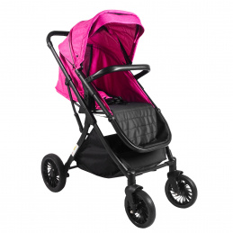 Aga Sportwagen Schwarz/Rosa