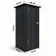Aga Gartenhaus 94x103x173 cm Grau