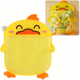 Siatka na zabawki do kąpieli organizer pojemnik żółta kaczuszka ZA5927 uniwersalny