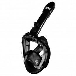 Aga Vollgesichts-Schnorchelmaske S/M Schwarz/Schwarz