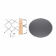 Aga Esstisch 80 cm Grau