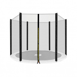 Aga Sicherheitsnetz für Trampolin 220 cm für 6 Stangen Schwarzes Netz / Schwarz