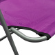 Linder Exclusiv Klappstuhl Oxford PO2600L Lila  – Campingstuhl & Angelstuhl, bis 100 kg, Faltbar Stuhl, Gartenstuhl