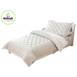 KidKraft Bettwäsche aus Mikrofaser STARS POLKA DOTS 100x150, 60x75 cm