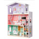 Puppenhaus aus Holz + Möbel pastell 114cm