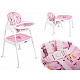 Aga Stillstuhl Hocker Stuhl 3in1 rosa