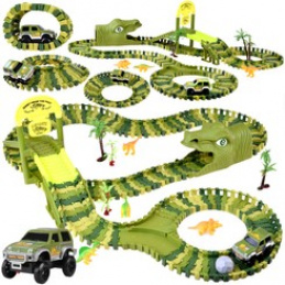 Mega flexibles Gleis Dinosaurierpark 168 Elementen ZA4346