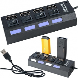 K112F HUB 2.0  ROZDZIELACZ USB 4 PORTY