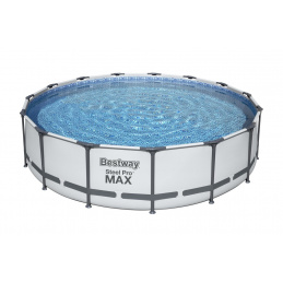 Bestway Steel Swimmingpool Pro Max mit Kartuschenfilterung und Stufen 4,57 x 1,07 m 56488