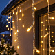 Linder Exclusiv Weihnachtsbeleuchtung Regen 160 LED Warmweiß