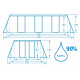 Bestway Power Stahlrahmen 4,04 x 2,01 x 1 m 56441 + Kartuschenfilterung